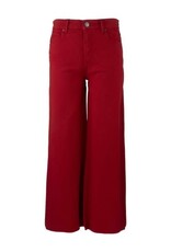 Kut from the Kloth / STS Blue KUT Meg High Rise Wide Leg Raw Hem - Ruby Red