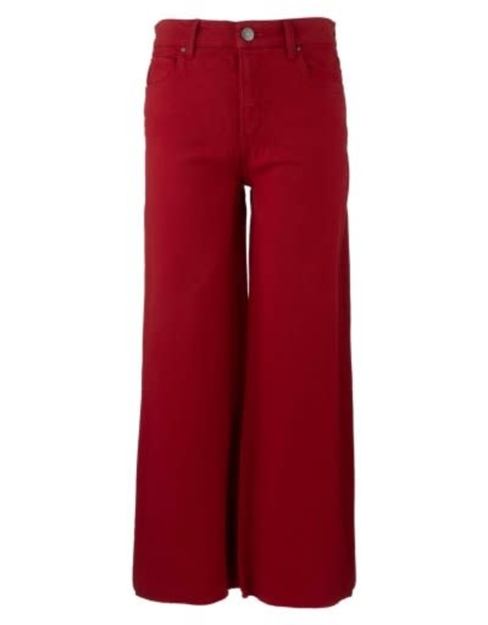 Kut from the Kloth / STS Blue KUT Meg High Rise Wide Leg Raw Hem - Ruby Red