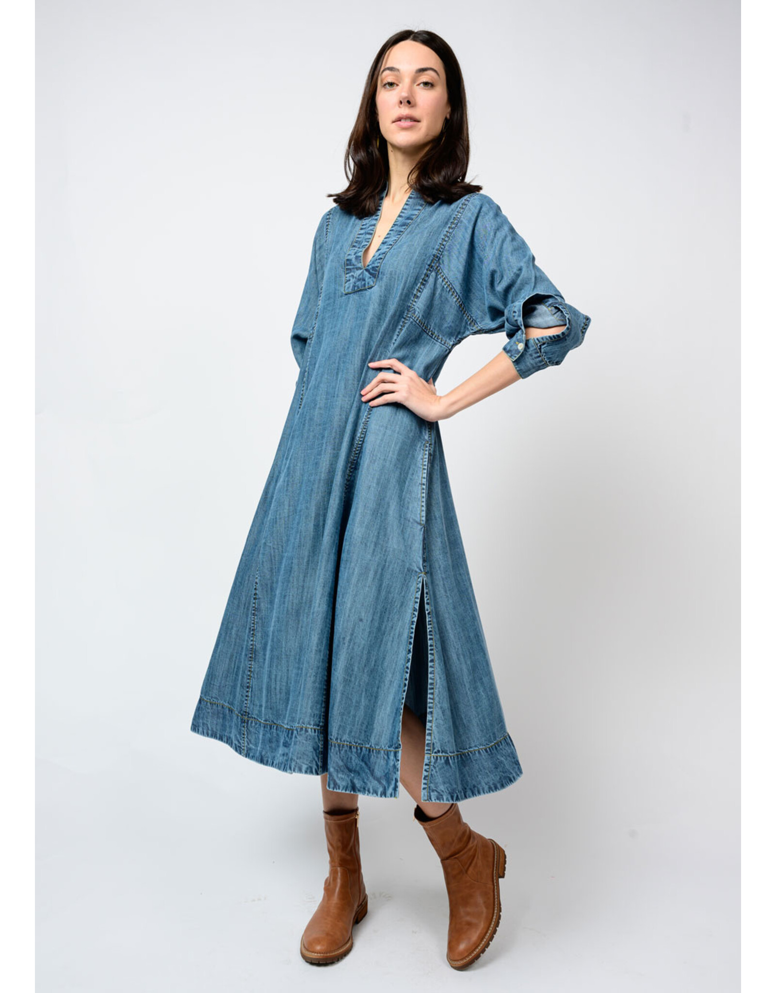 Uncle Frank Uncle Frank Denim Midi Caftan