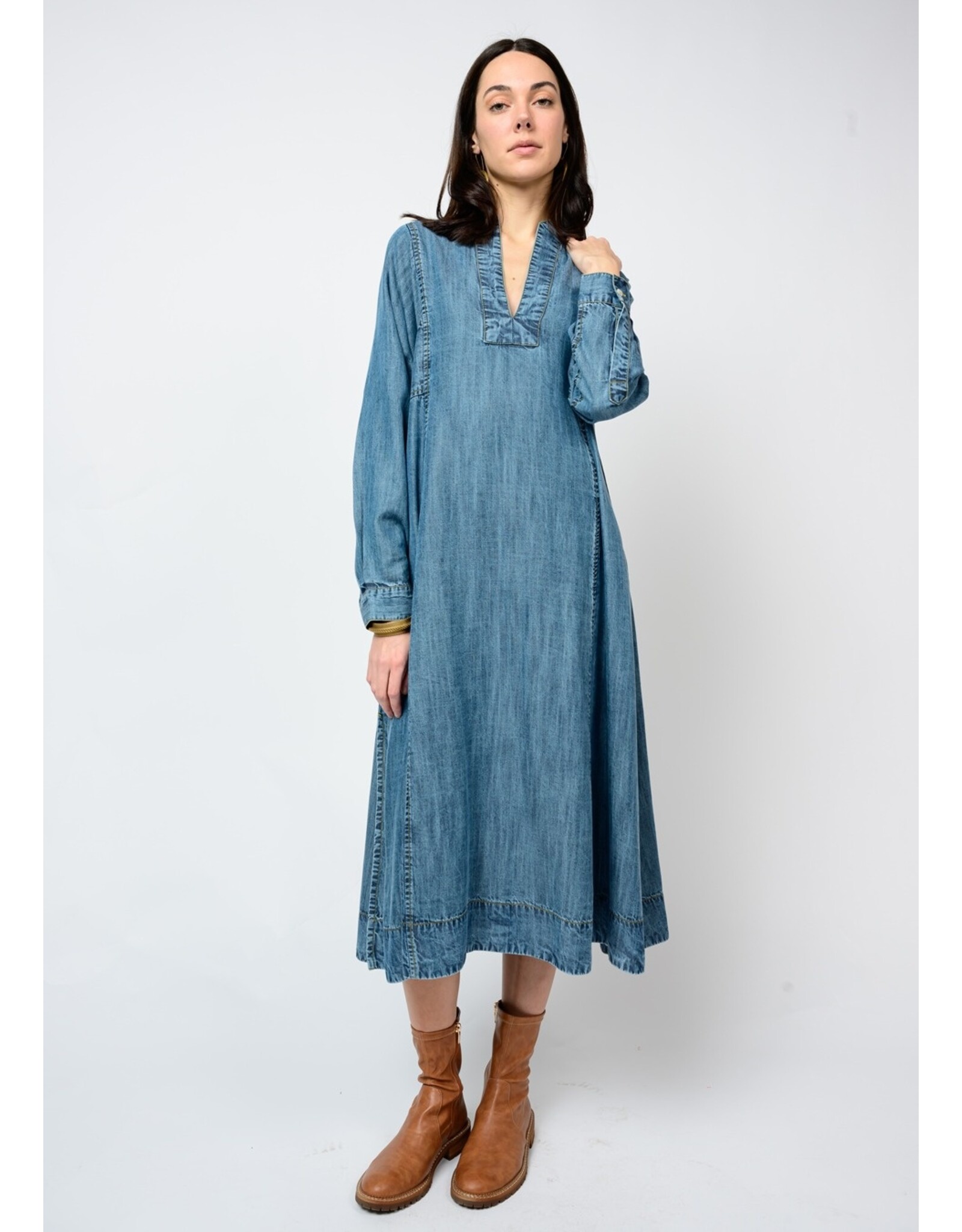 Uncle Frank Uncle Frank Denim Midi Caftan