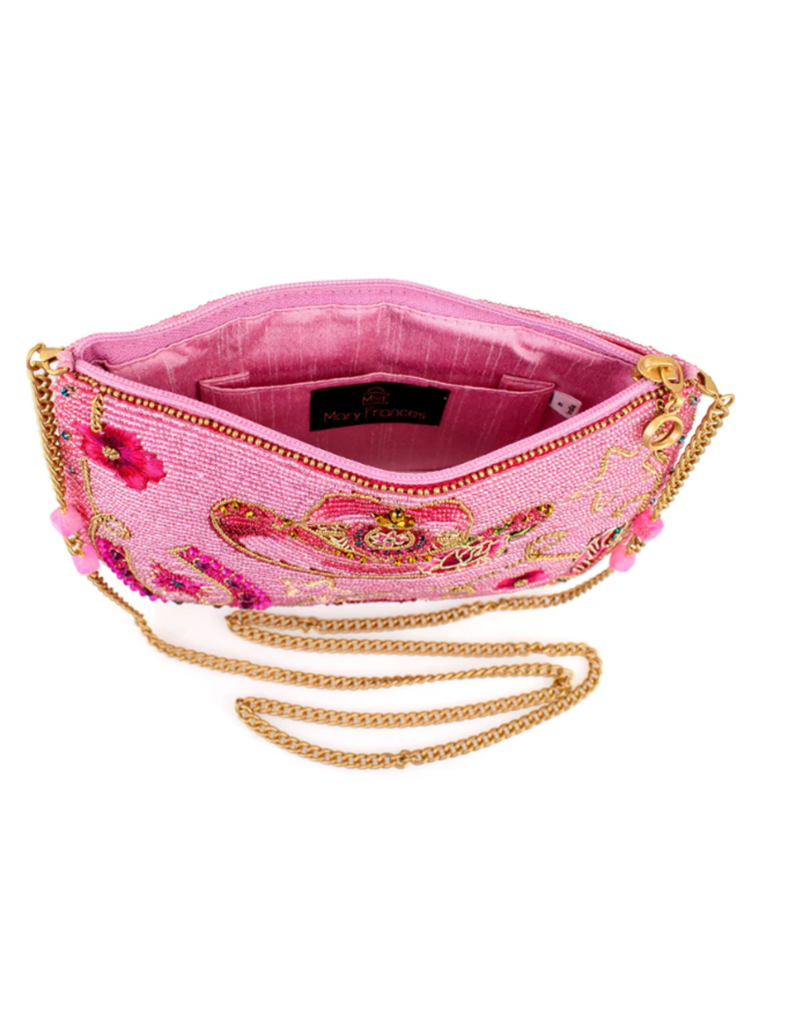 Rodeo Drive Pink Western Themed Beaded Crossbody Handbag