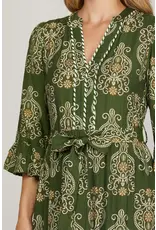 Elana Print Tiered Maxi Dress