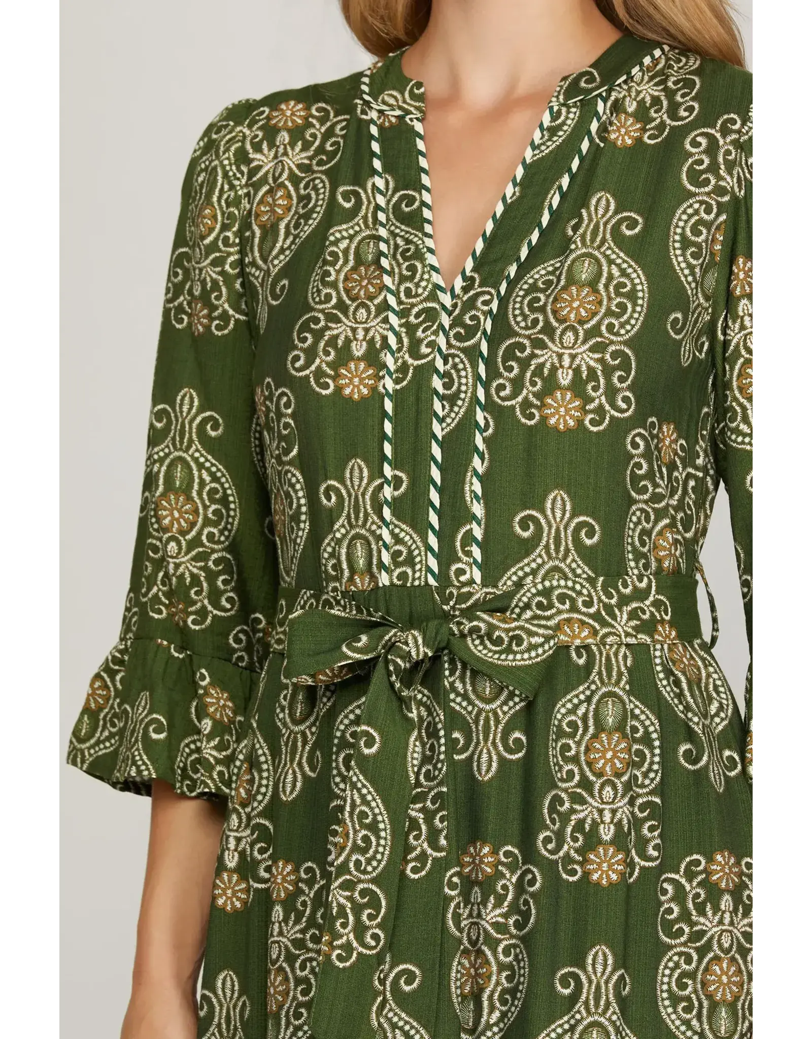 Elana Print Tiered Maxi Dress