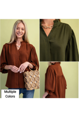 Rosalia 3/4 Balloon Sleeve Blouse