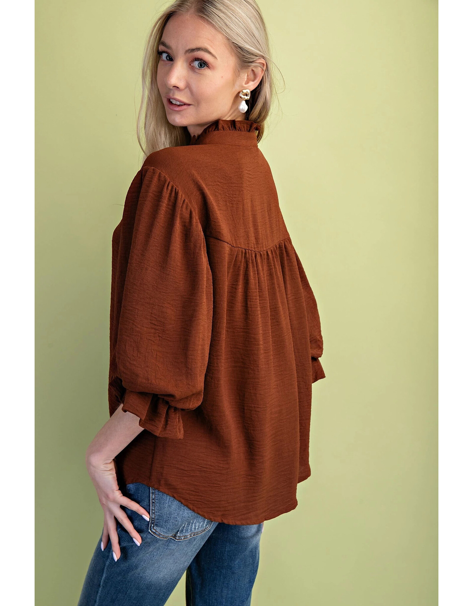 Rosalia 3/4 Balloon Sleeve Blouse