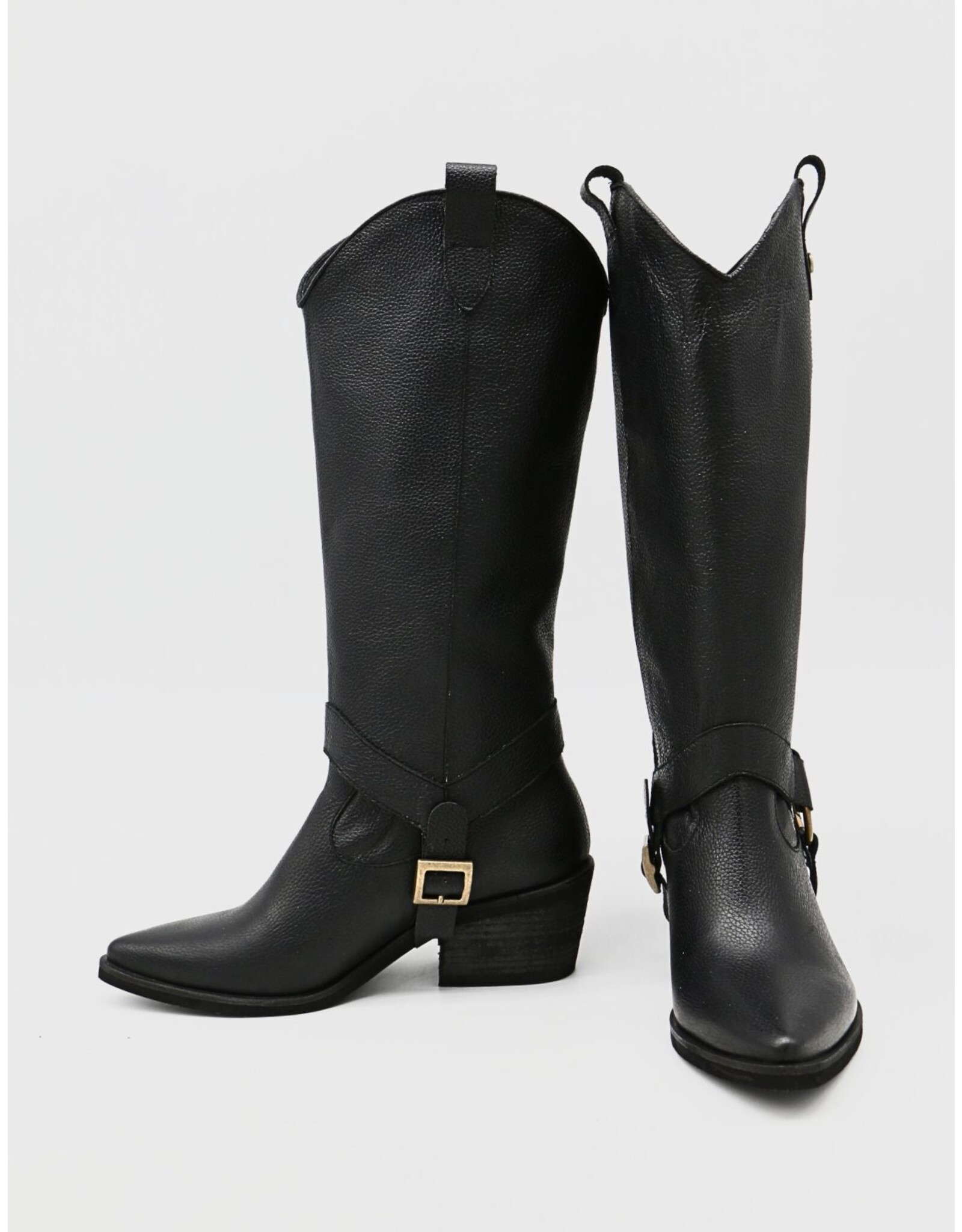 Stivali Penelope Convertible Boot - Black Leather