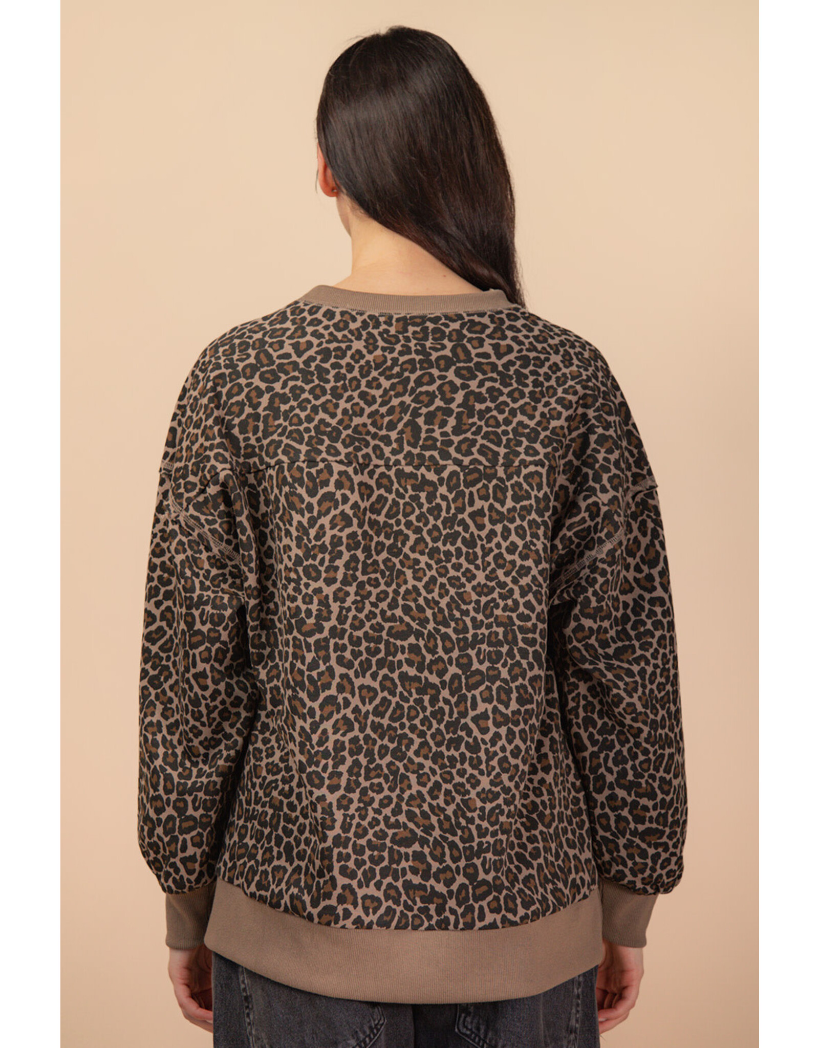 Cocoa Leopard Knit Casual Top