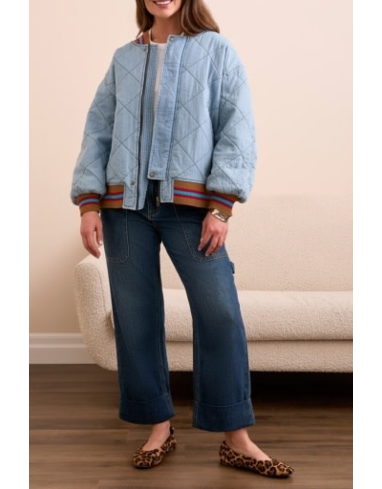 Tribal Tribal Quilted Bomber Jacket