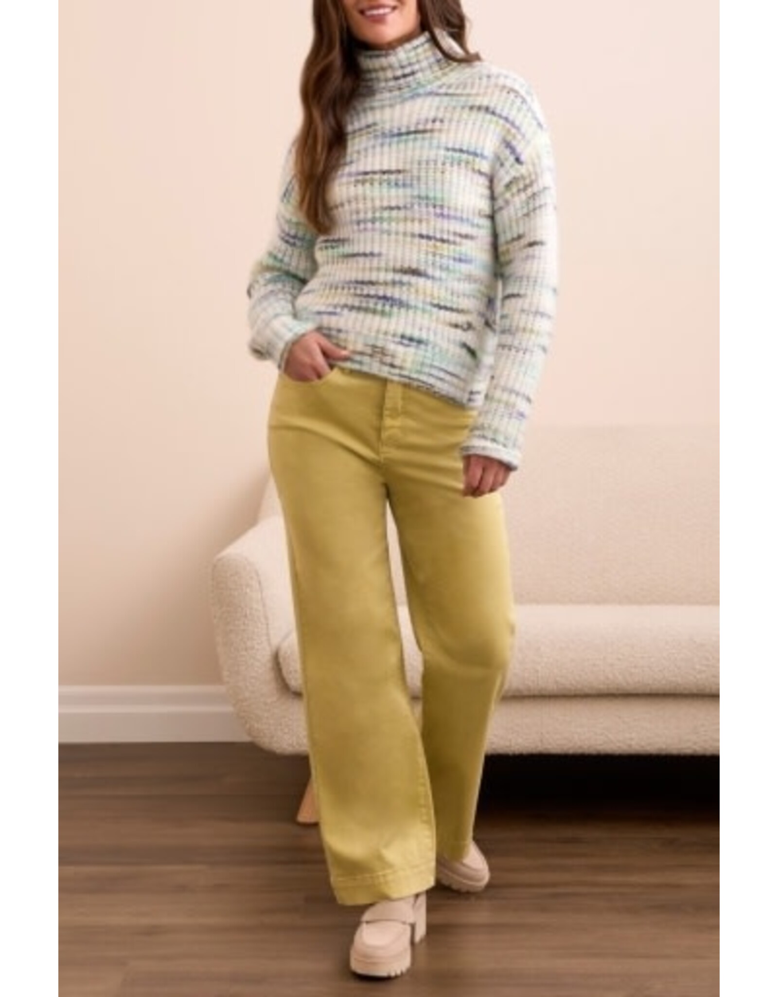 Tribal Tribal T-Neck Sweater