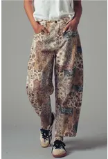 Boho Patchwork Barrel Leg Pants Boho Patchwork Barrel Leg Pants