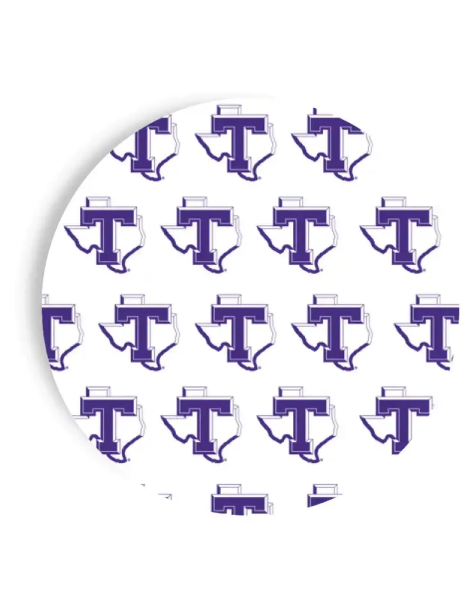 Tarleton State University 7 Inch  Dessert Plate 10 Pack