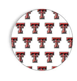 Texas Tech University Repeating Logo 7 Inch Dessert Plate 10 Pack