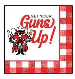 Texas Tech University Guns Up! Napkins 20 Pack