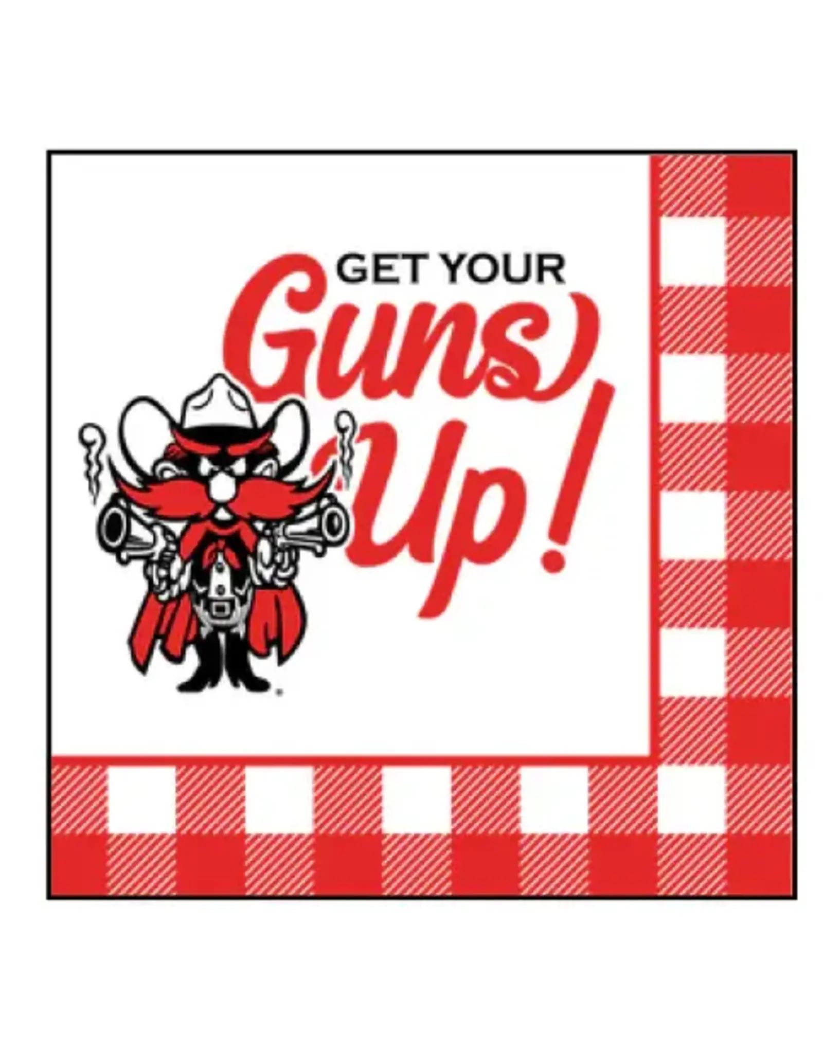 Texas Tech University Guns Up! Napkins 20 Pack