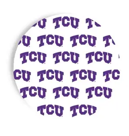 Texas Christian University 7 Inch Dessert Plates