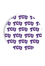 Texas Christian University 7 Inch Dessert Plates Texas Christian University 7 Inch Dessert Plates
