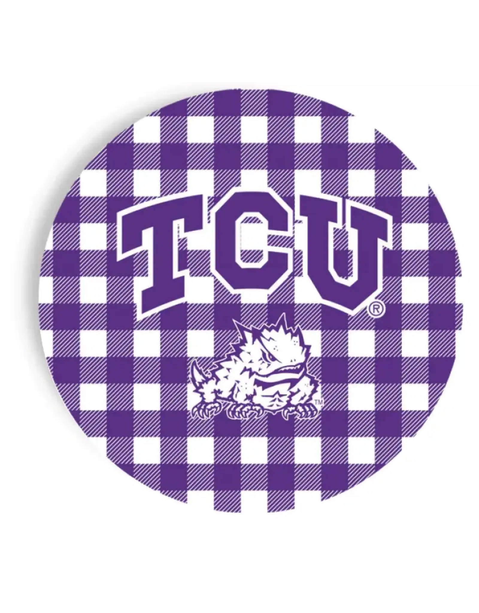 Texas Christian University 9 Inch Dinner Plate 10 Pack