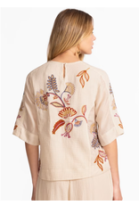 Johnny Was Johnny Was Mixed Media Dolman Blouse - Gineva Johnny Was Johnny Was Mixed Media Dolman Blouse - Gineva