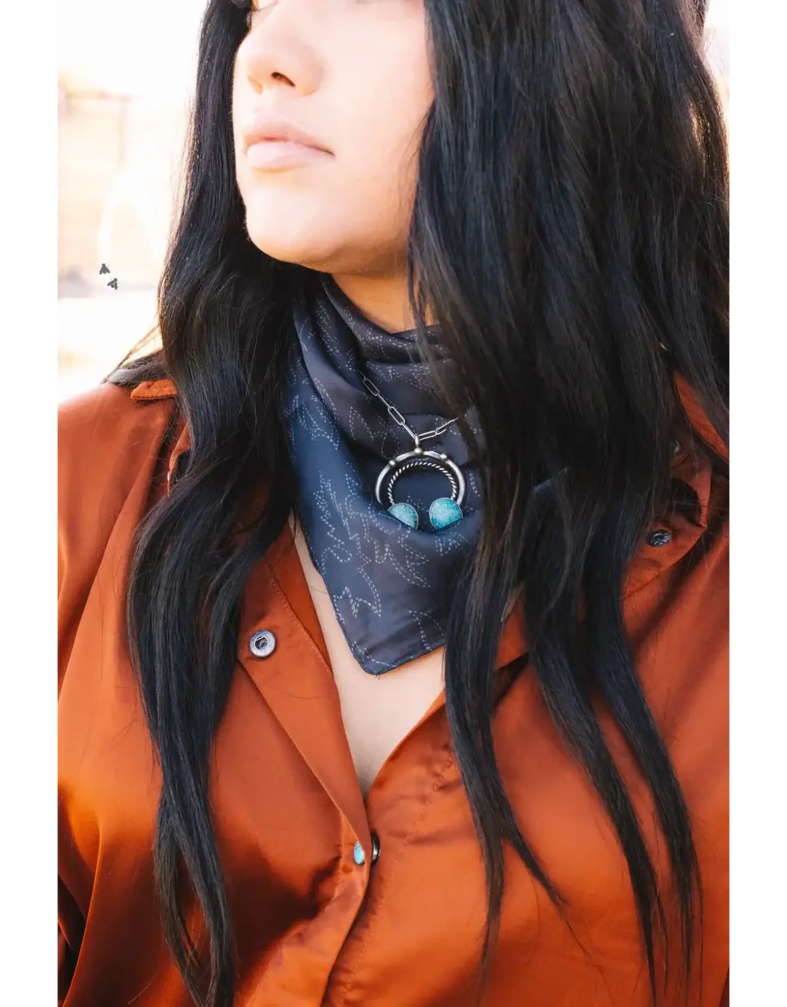 Small Rodeo Rag - Black Boot Stitch