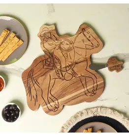 Cowboy Wood Board with Spreader