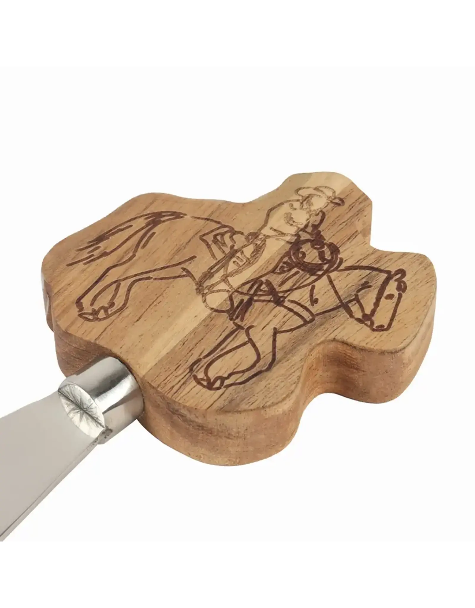 Cowboy Wood Board with Spreader