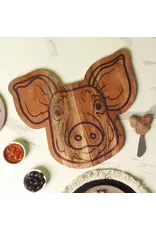 Pig Face Shaped Wood Board with Spreader Pig Face Shaped Wood Board with Spreader