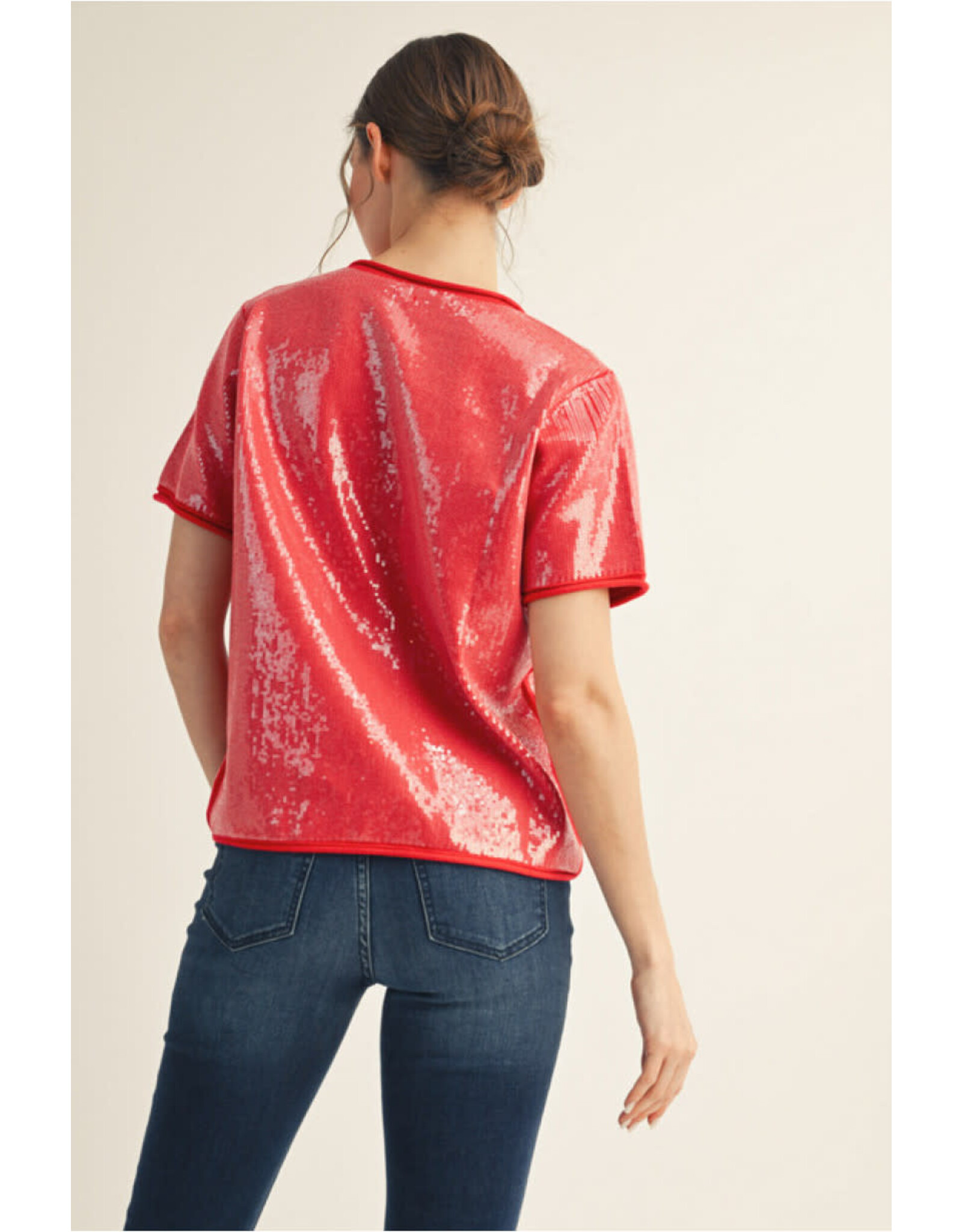 Silvi Sequin Sweater Top