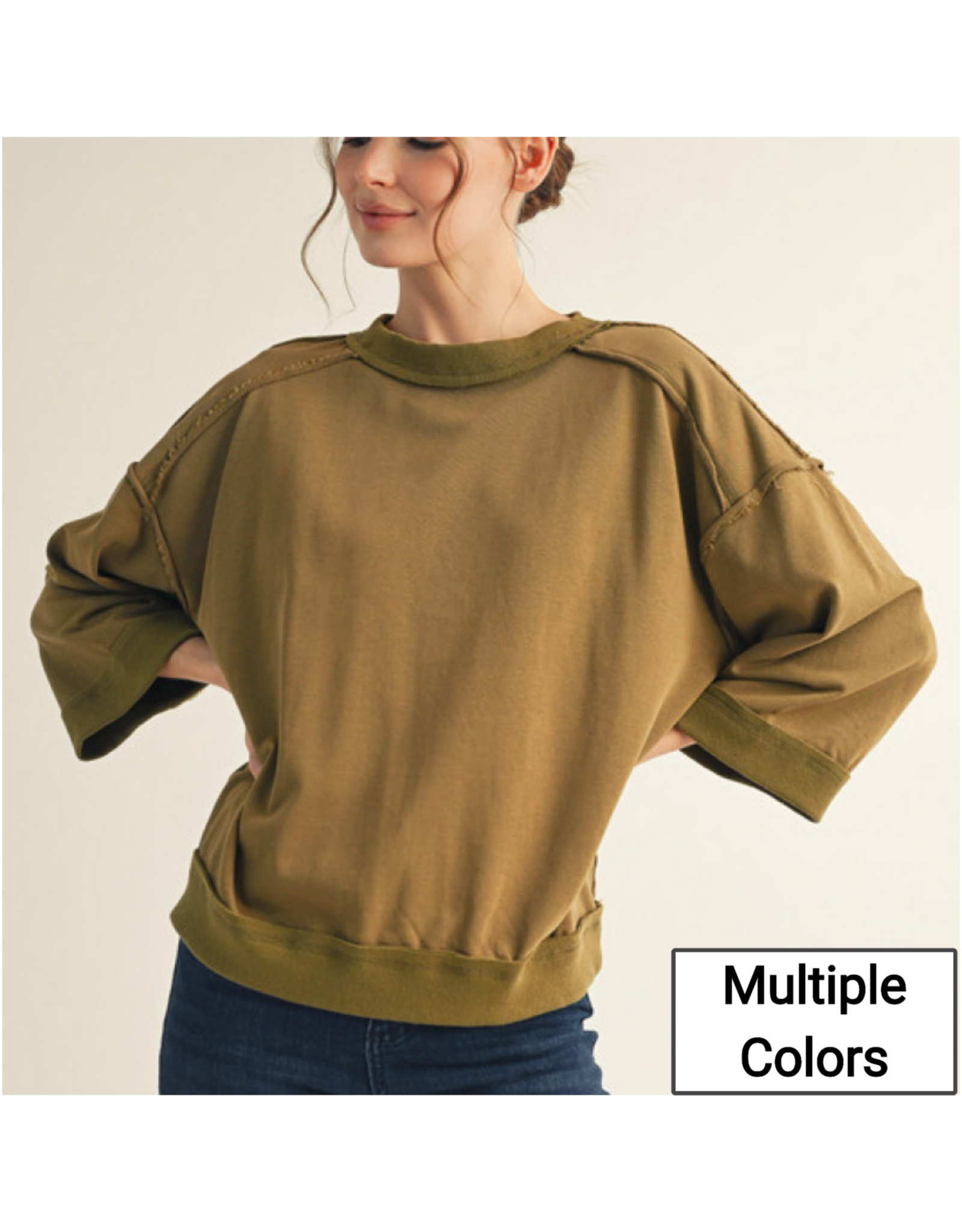 Ninetta 3/4 Sleeve Sweatshirt