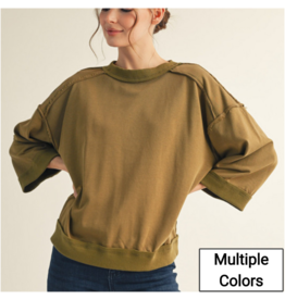 Ninetta 3/4 Sleeve Sweatshirt
