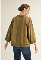 Ninetta 3/4 Sleeve Sweatshirt