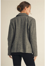 Nelia Button Down Herringbone Jacket