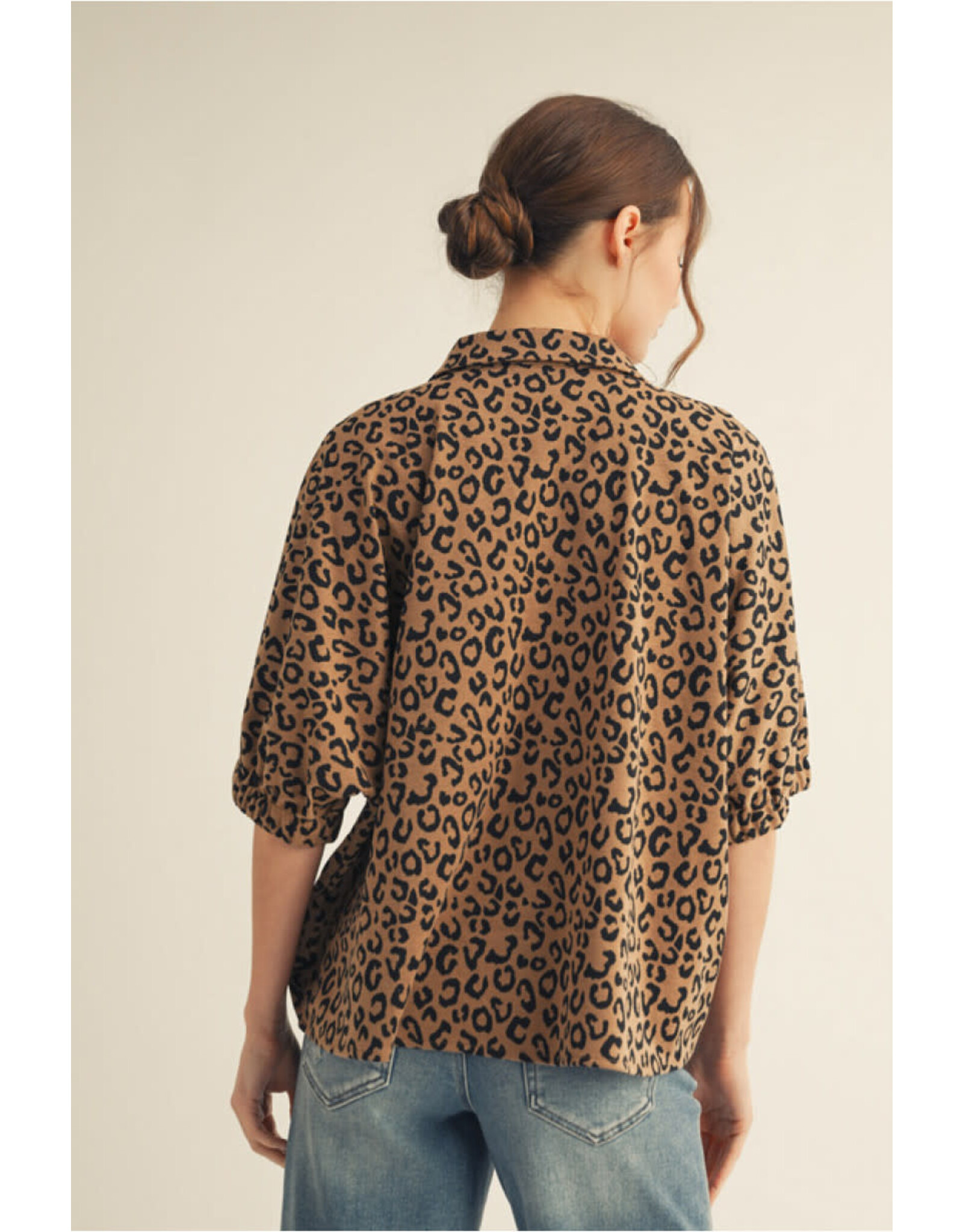 Natalia Leopard Loose Fit Top