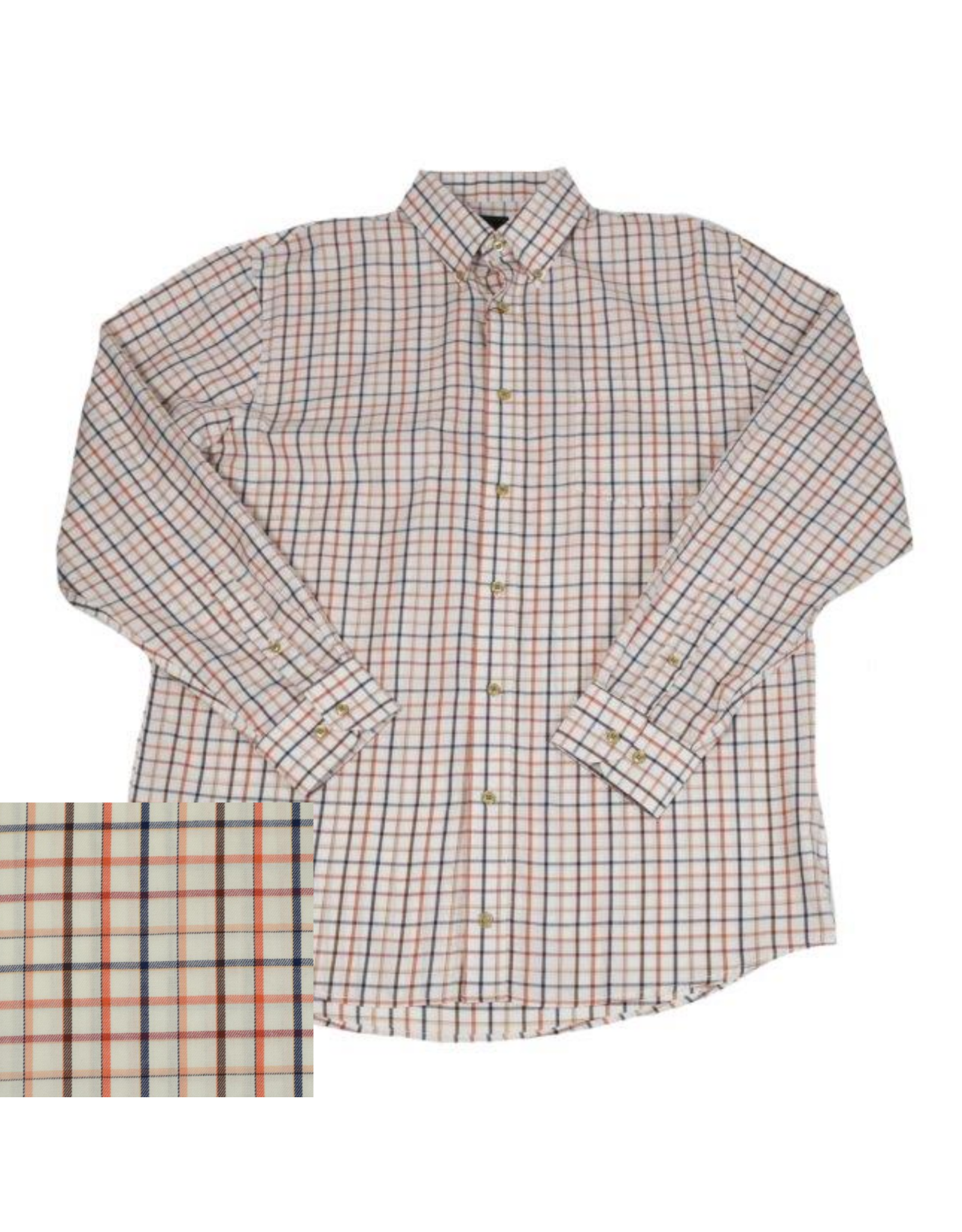 Mens Classic Fit Twill Multi Check Shirt