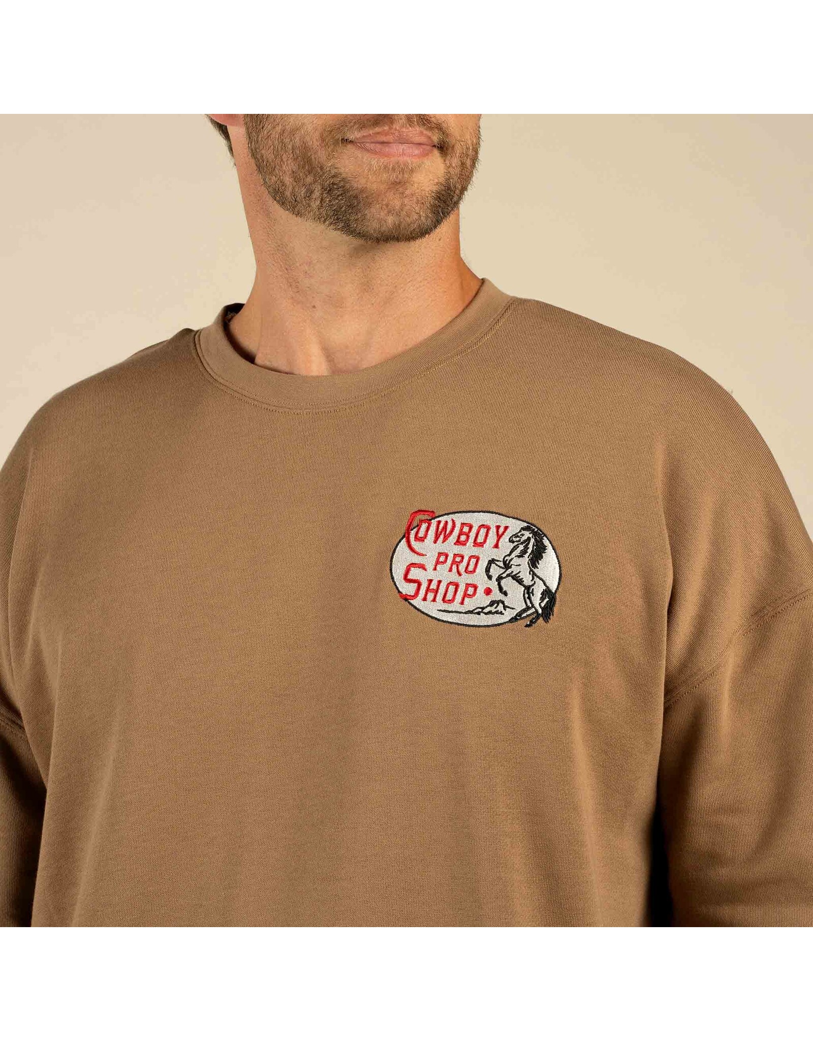 Sendero Cowboy Pro Shop Sweatshirt Light Brown