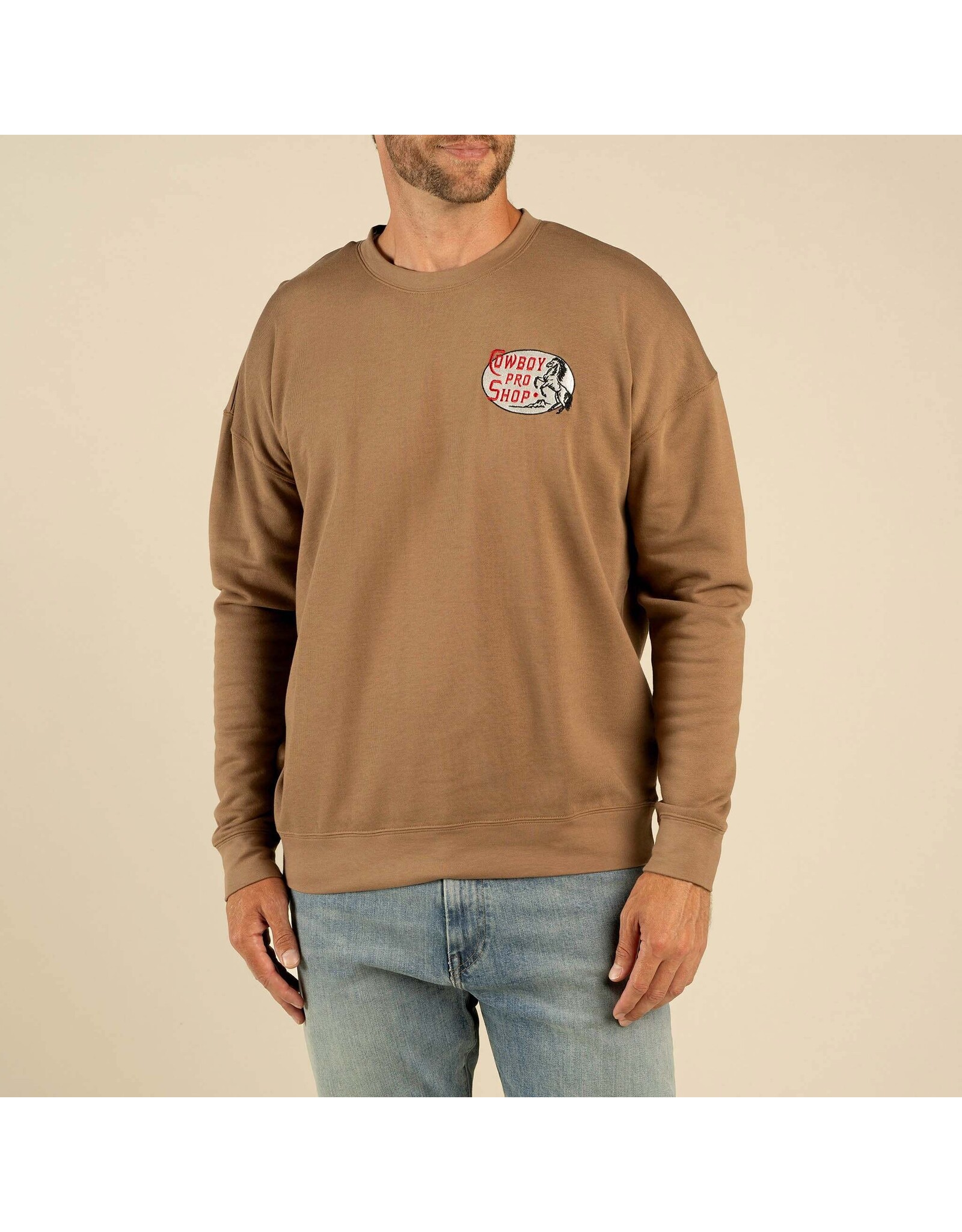 Sendero Cowboy Pro Shop Sweatshirt Light Brown