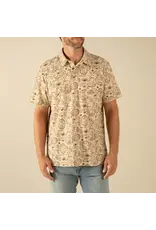 Sendero Cantina Pique Polo Yee Haw Print