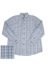 Mens Classic Fit Twill Windowpane Shirt