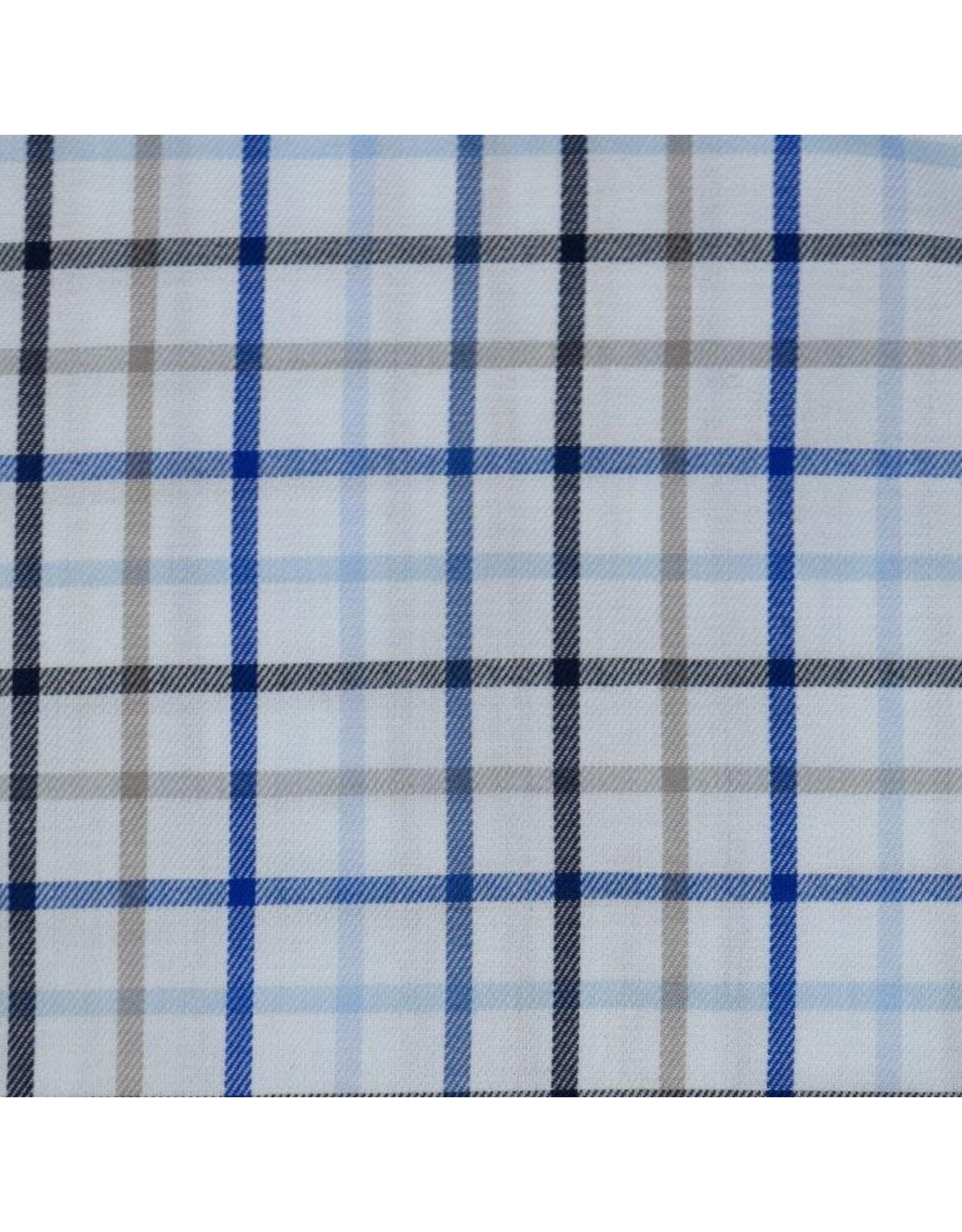 Mens Classic Fit Twill Windowpane Shirt