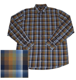 Mens Classic Fit Plaid Long Sleeve Shirt
