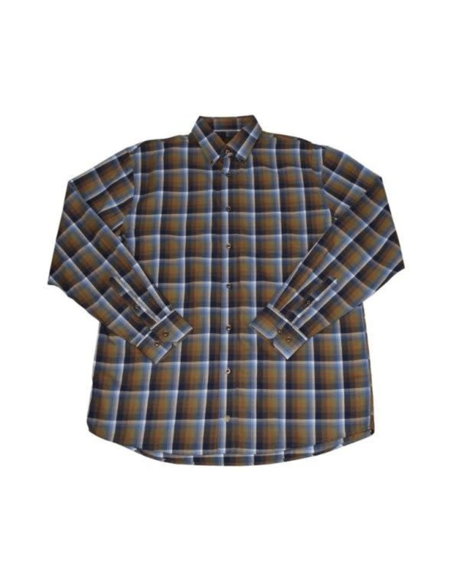 Mens Classic Fit Plaid Long Sleeve Shirt
