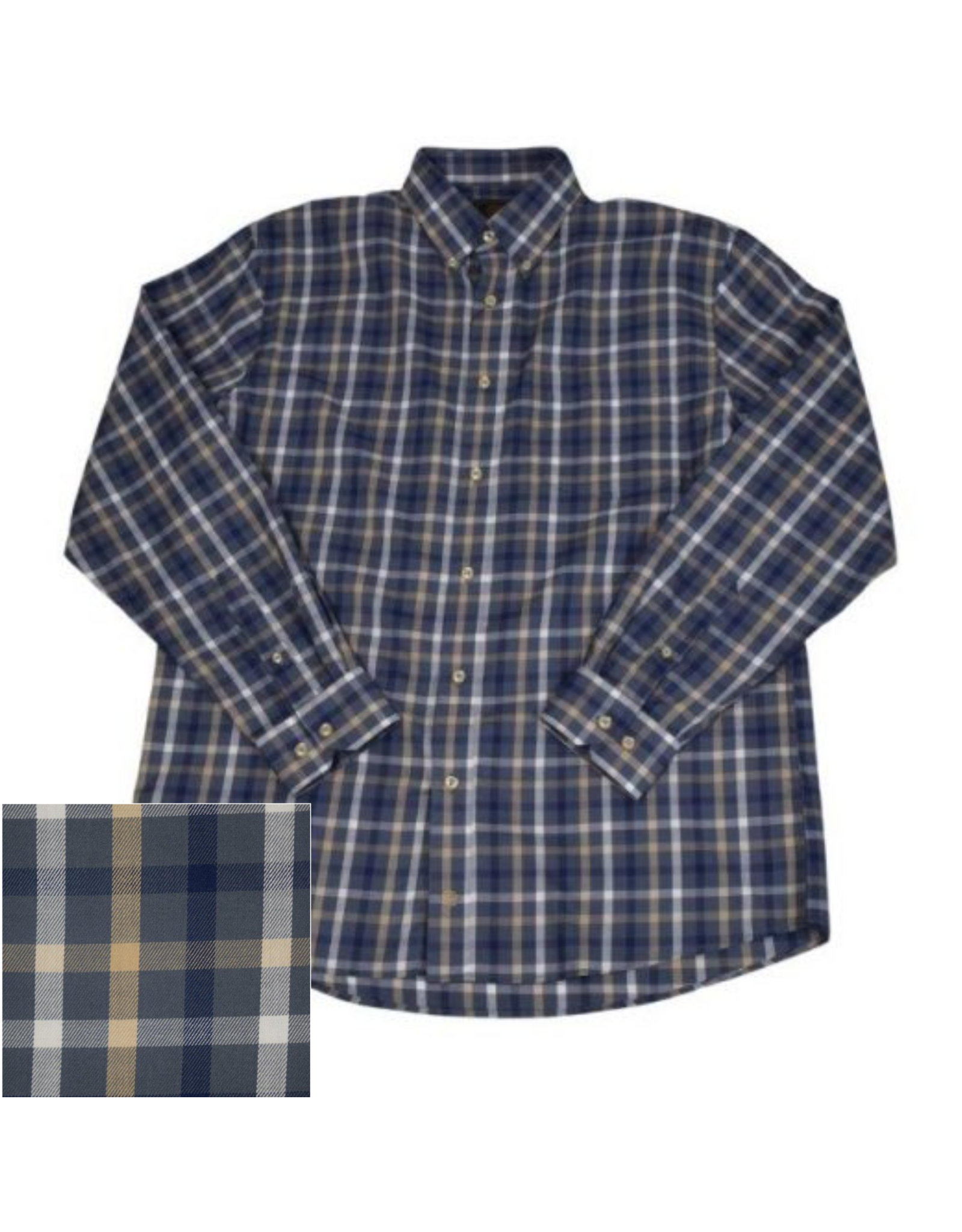 Mens Classic Fit Twill Check Shirt