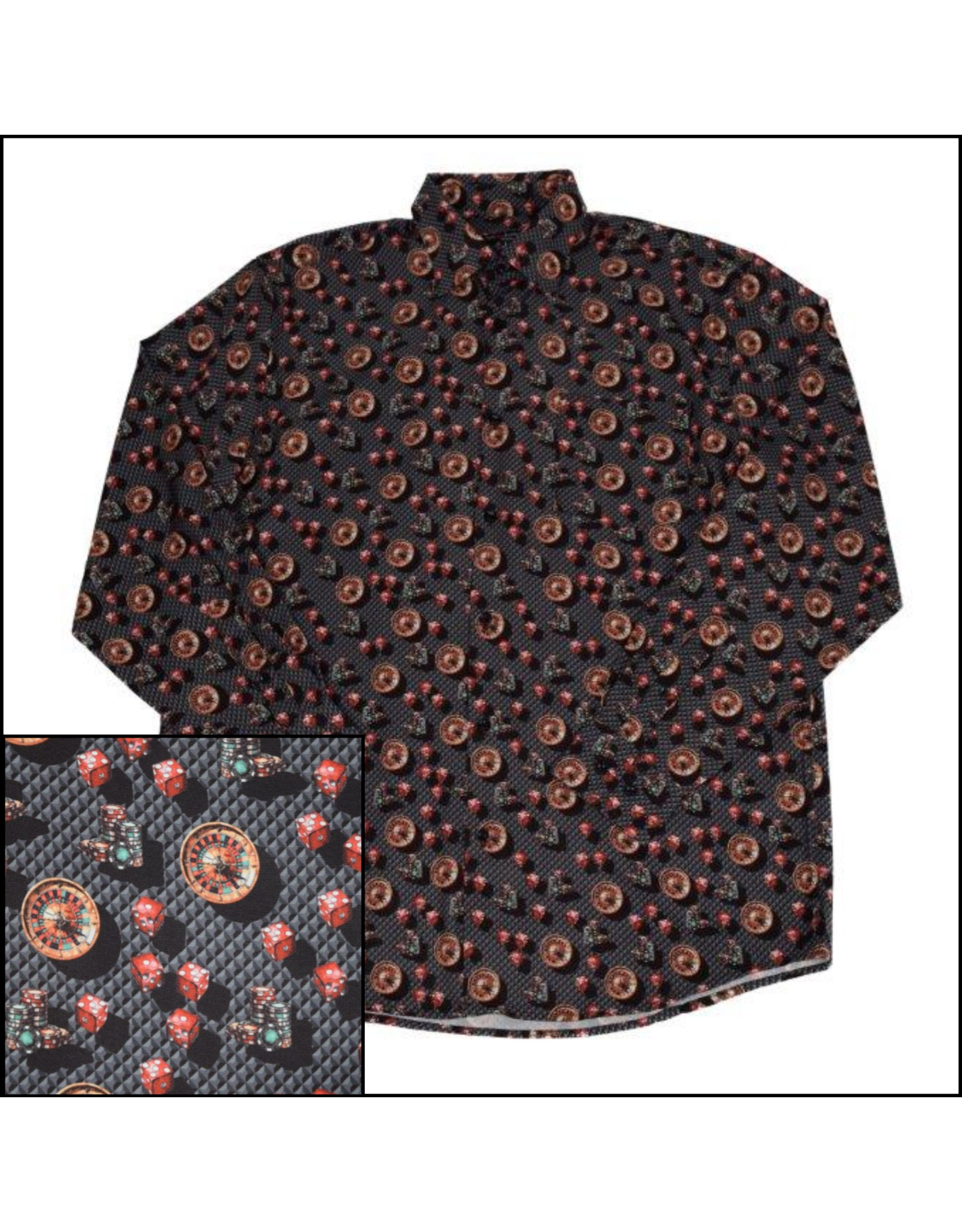 Mens Roulette Long Sleeve Stretch Shirt