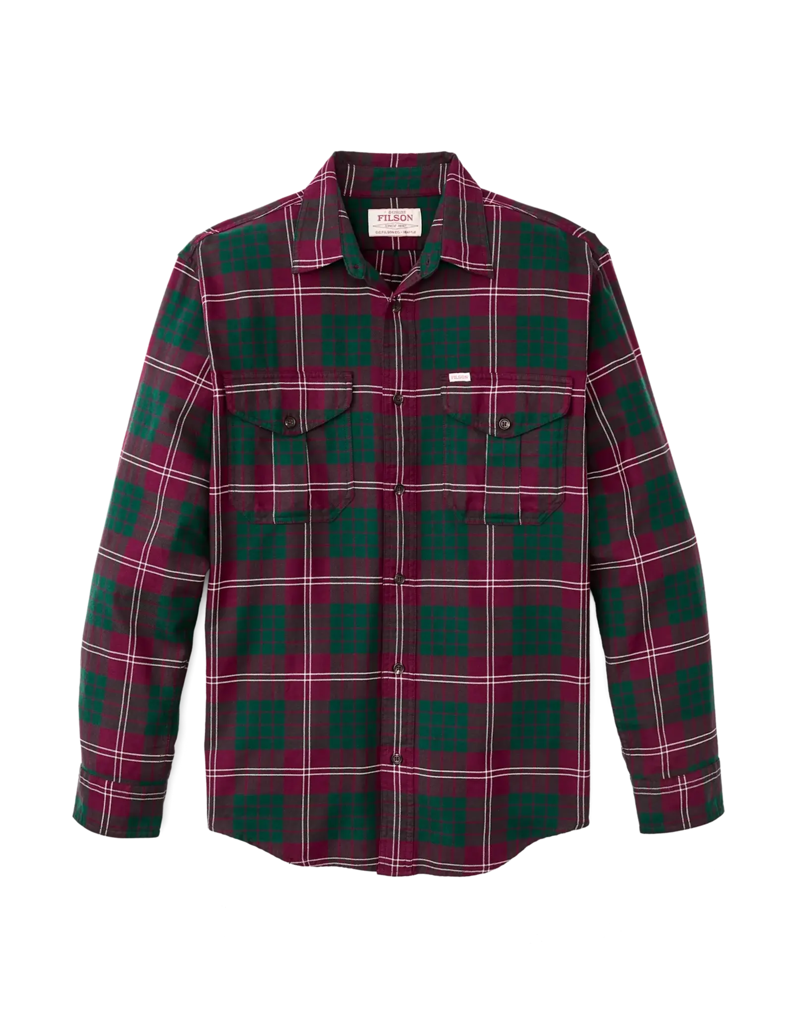 Filson Filson Lightweight Alaskan Guide Shirt Green Plaid
