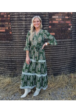 Elana Print Tiered Maxi Dress