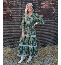 Elana Print Tiered Maxi Dress