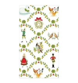 Caspari Caspari Guest Towels Paper On the Twelfth Day