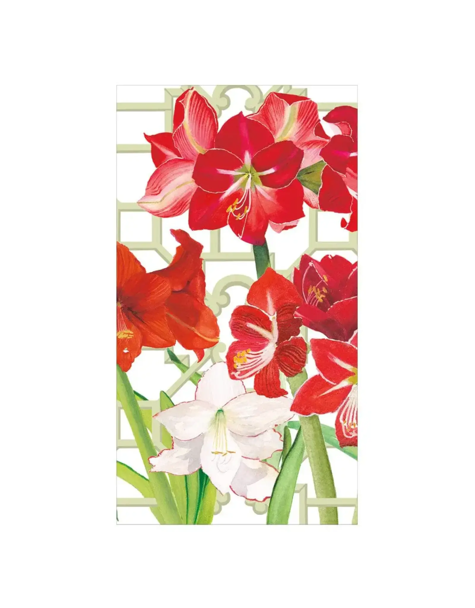 Caspari Caspari Guest Towels Paper Amayrllis Conservatory