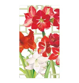 Caspari Caspari Guest Towels Paper Amayrllis Conservatory