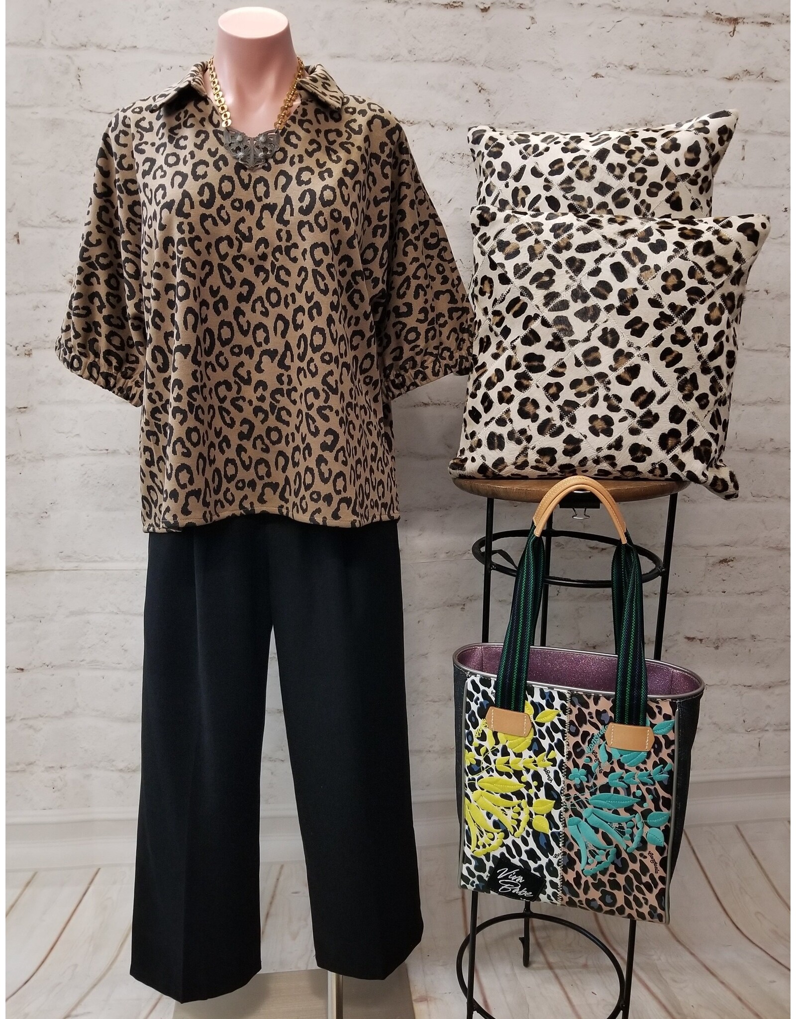 Natalia Leopard Loose Fit Top