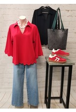 Eviana Scallop Edge Top Eviana Scallop Edge Top